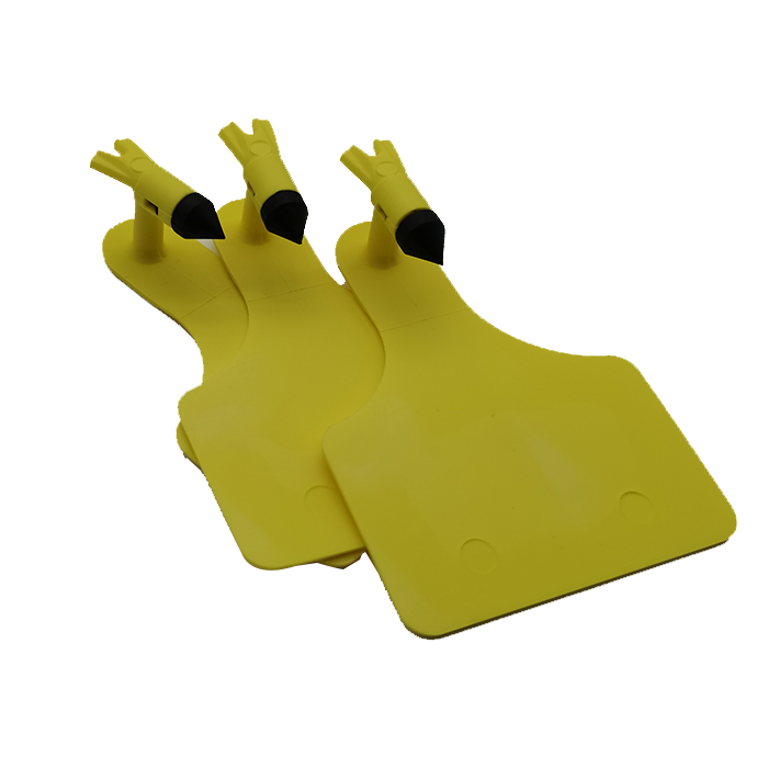 One-Piece Visual Cattle Tags Large Black Tip