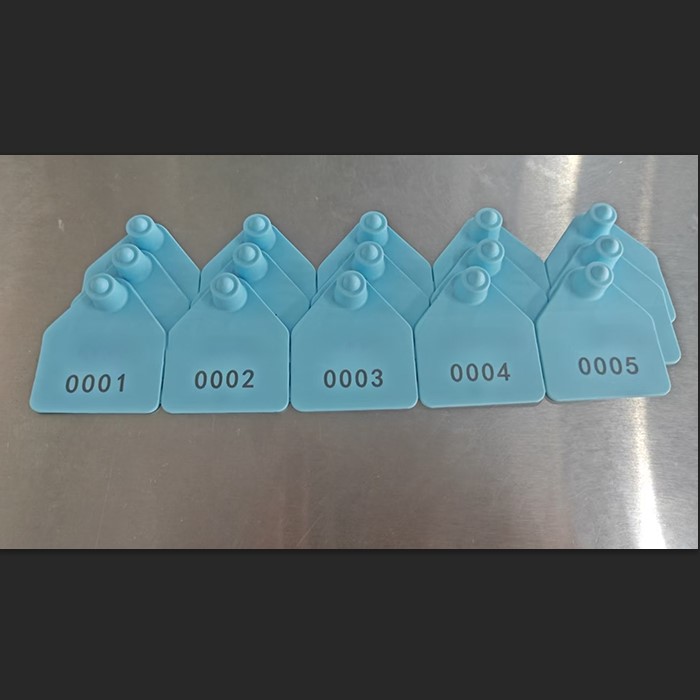 Medium-sized sealed shovel-shaped five-piece ear tags